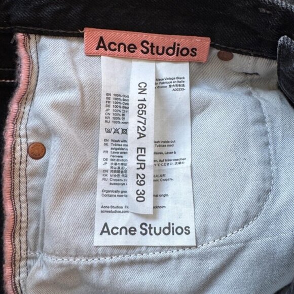 ACNE STUDIOS • Mece Vintage Black Jeans - Picture 10 of 15